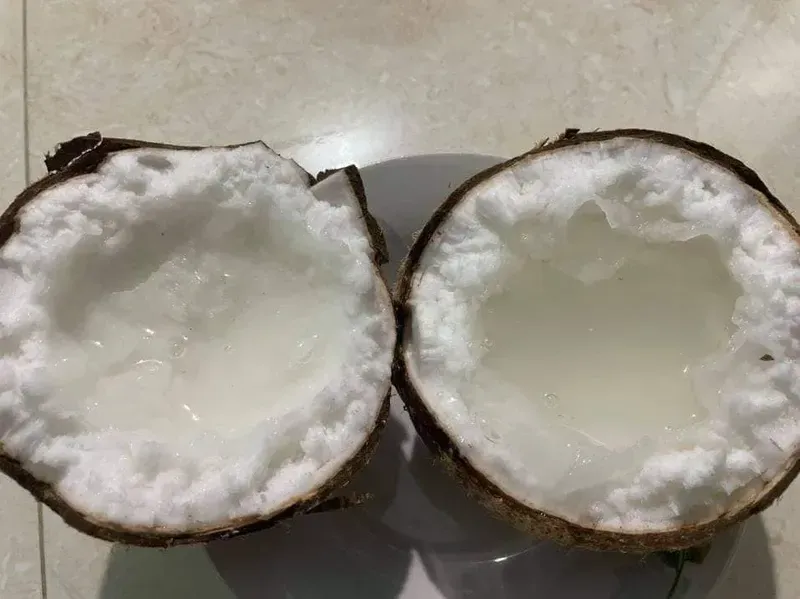 cách ăn dừa sáp 3
