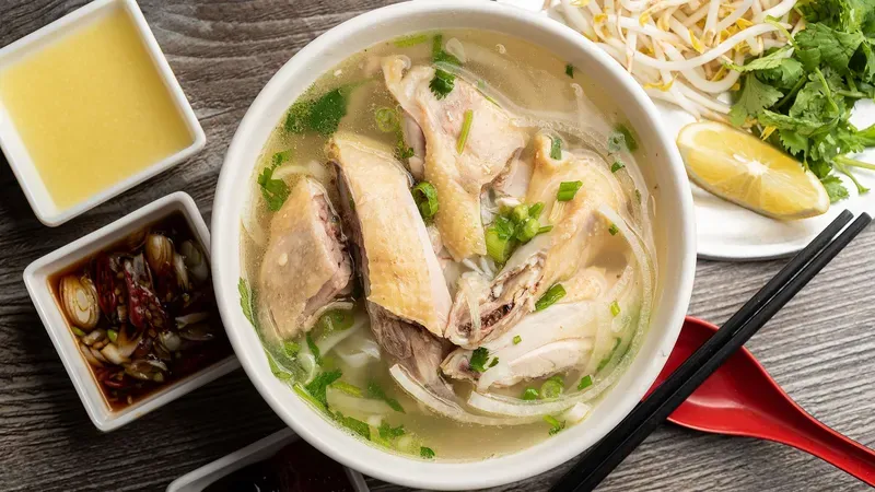 cách nấu phở gà 5