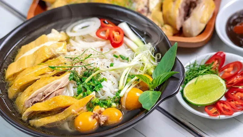 cách nấu phở gà 6