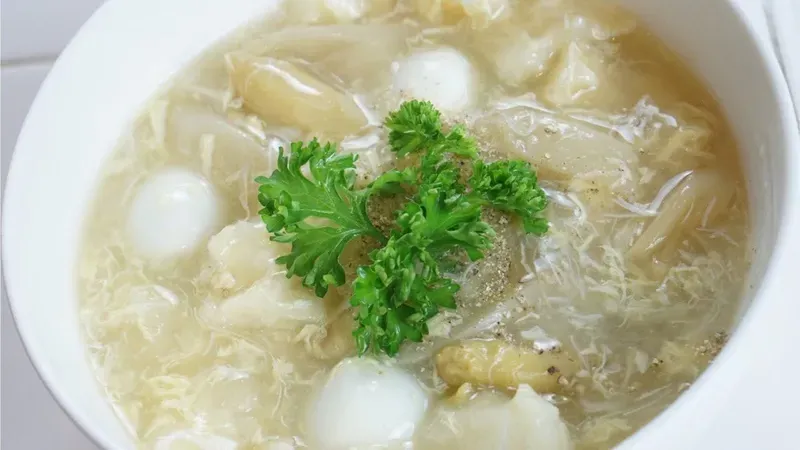 cách nấu súp cua 5