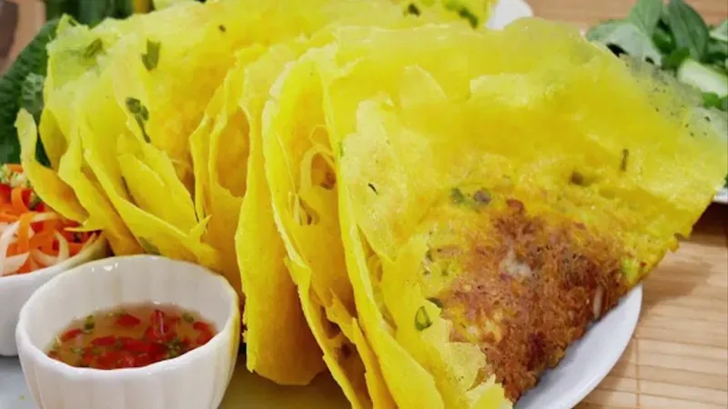 cách pha bột bánh xèo 6