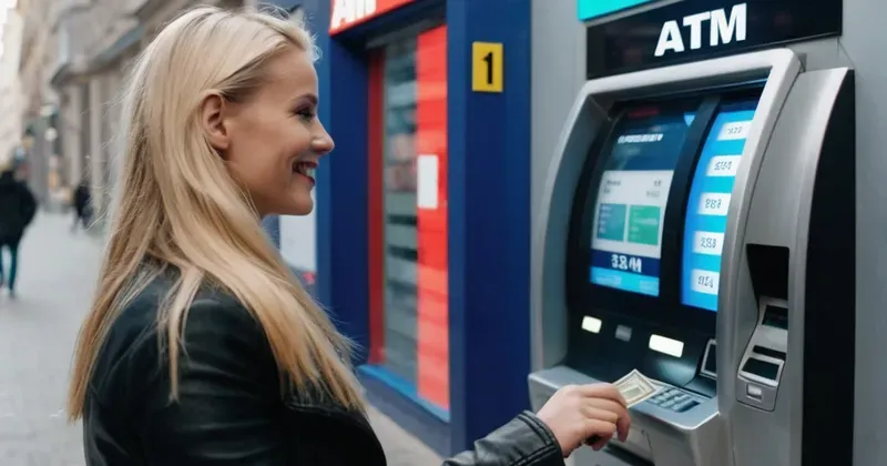 Cách rút tiền atm 5