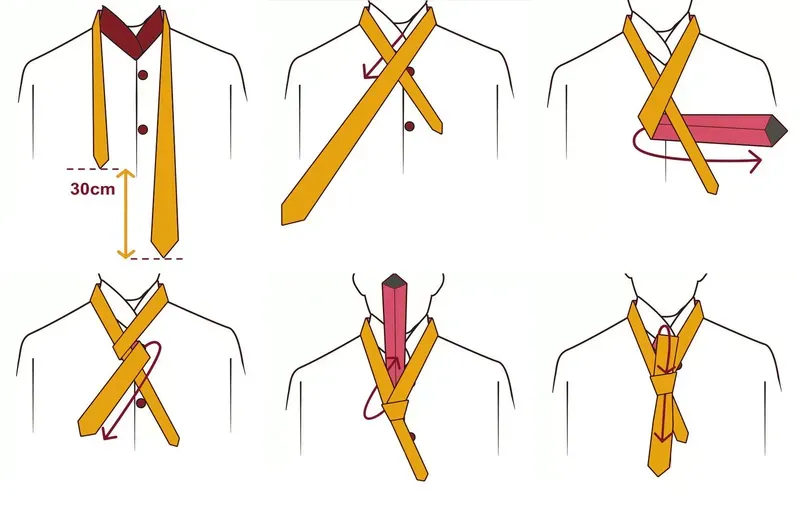 Cách thắt cà vạt 4