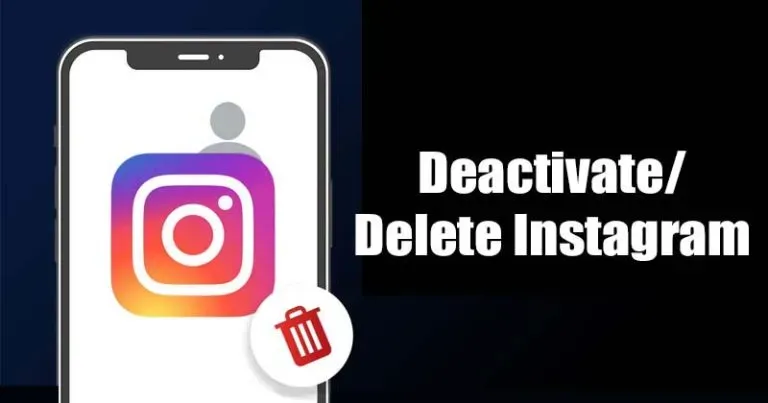 cách xóa tài khoản instagram 2