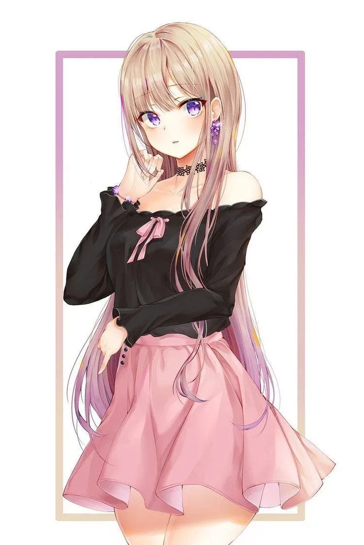 Ảnh anime girl mắt to dễ thương là hình ảnh đáng yêu và ấn tượng