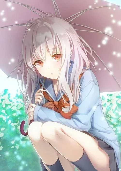 Ảnh anime cô gái buồn với nét vẽ nhẹ nhàng và đầy cảm xúc
