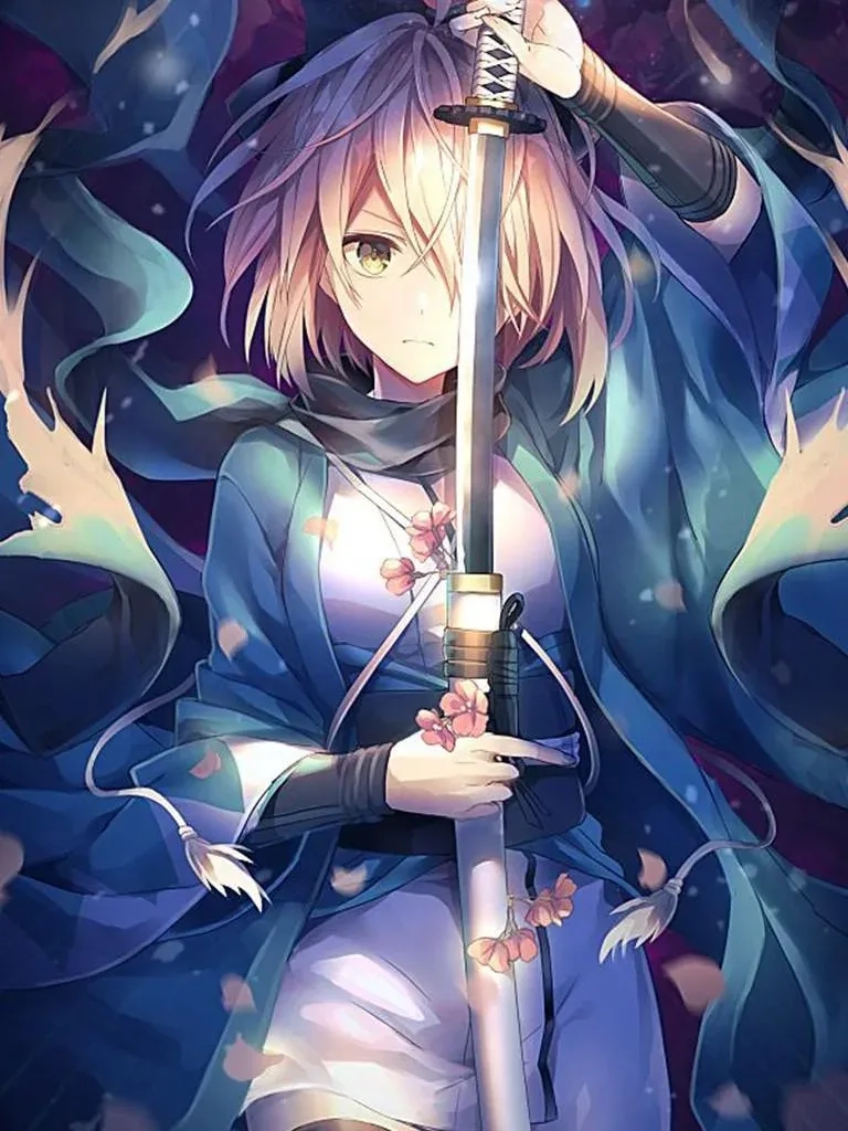 Cô gái anime ngầu với ánh mắt sắc bén và biểu cảm độc đáo