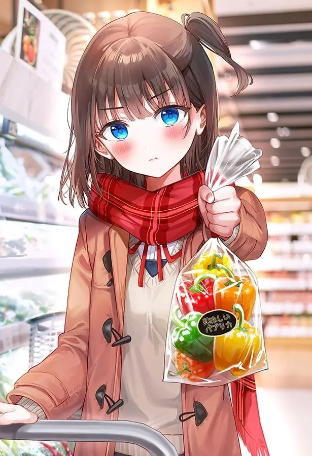 Ảnh cô gái cute đeo kính anime với ánh mắt dịu dàng và cuốn hút