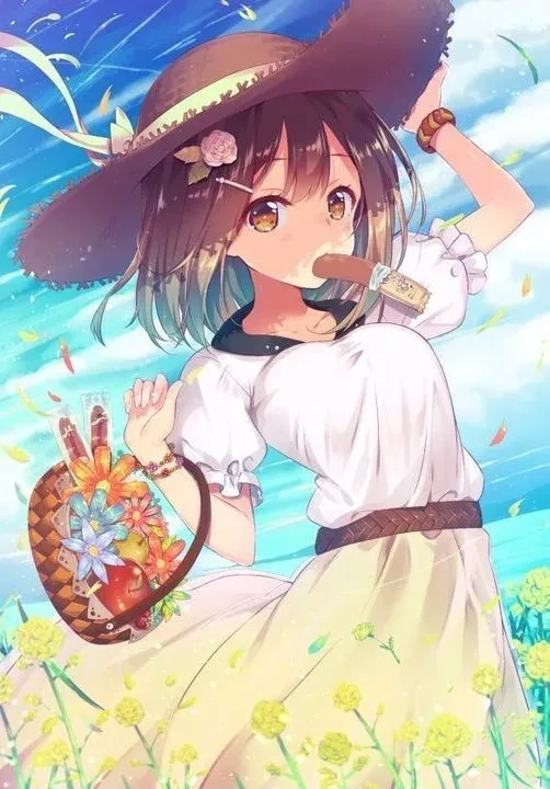 Anime gái đẹp dễ thương với nét vẽ sinh động và ngọt ngào
