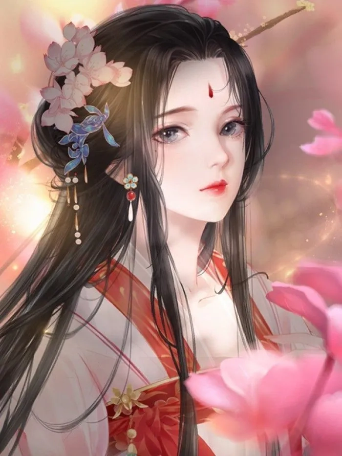 Hình con gái đẹp dễ thương anime trong khung cảnh nhẹ nhàng