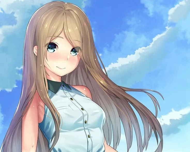 Hình cô gái dễ thương anime tạo nên nét đẹp tinh tế và dịu dàng