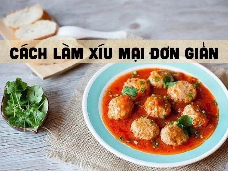 Nguyên liệu chuẩn cho món xíu mại thơm ngon