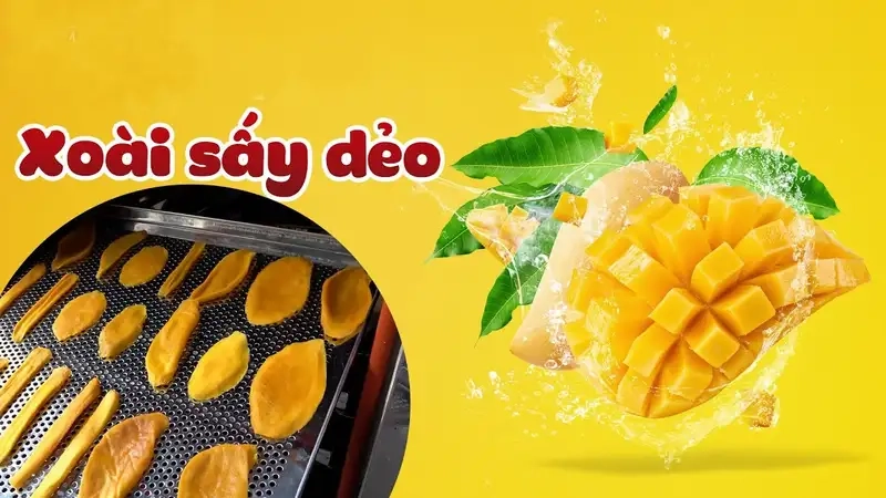 Nguyên liệu cần chuẩn bị để làm xoài sấy dẻo