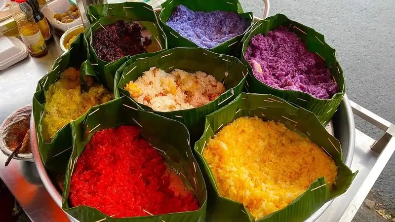 Mẹo giúp xôi 7 màu dẻo ngon, giữ màu tự nhiên