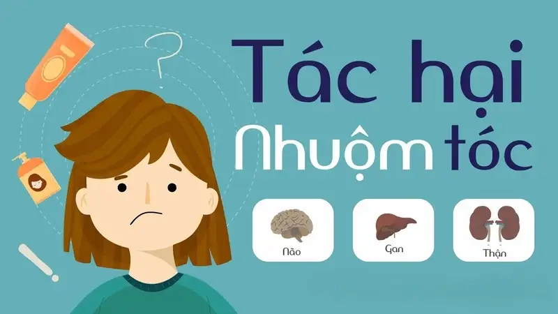 Tác hại nhuộm tóc đối với mái tóc và da đầu