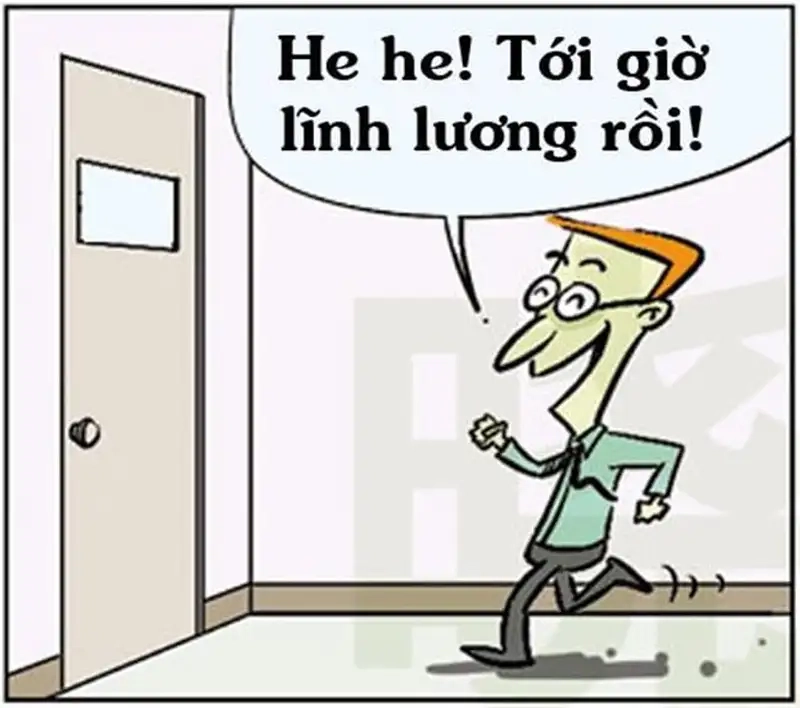 Meme chờ lương dí dỏm dành cho dân công sở