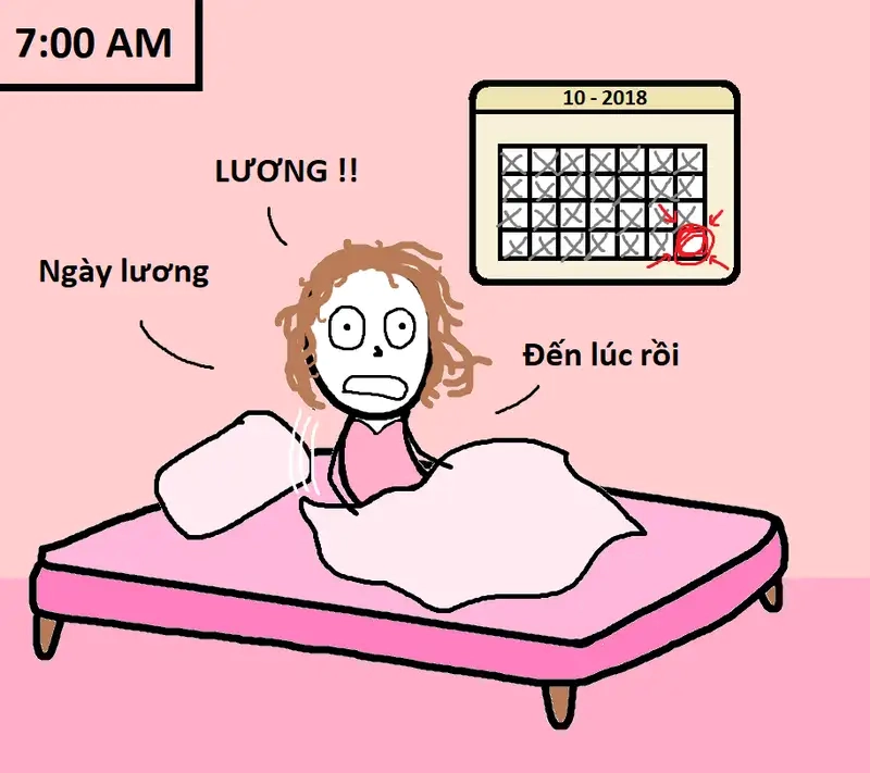 Meme có lương thú vị khi thưởng cuối tháng tới