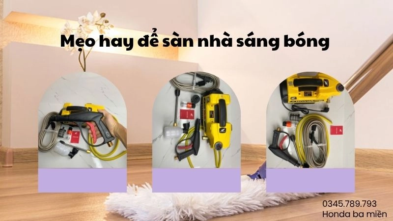 Mẹo hay để sàn nhà sáng bóng như mới sau rửa