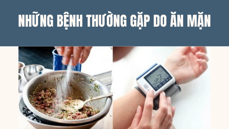 Biến chứng cao huyết áp và suy thận nguy hiểm do thói quen ăn mặn